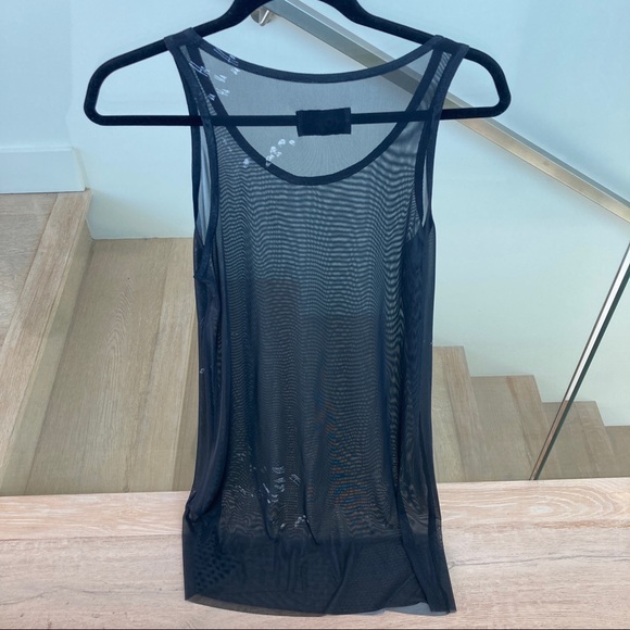 Black Mesh Sheer Translucent Ha Ha Dress - Picture 3 of 7
